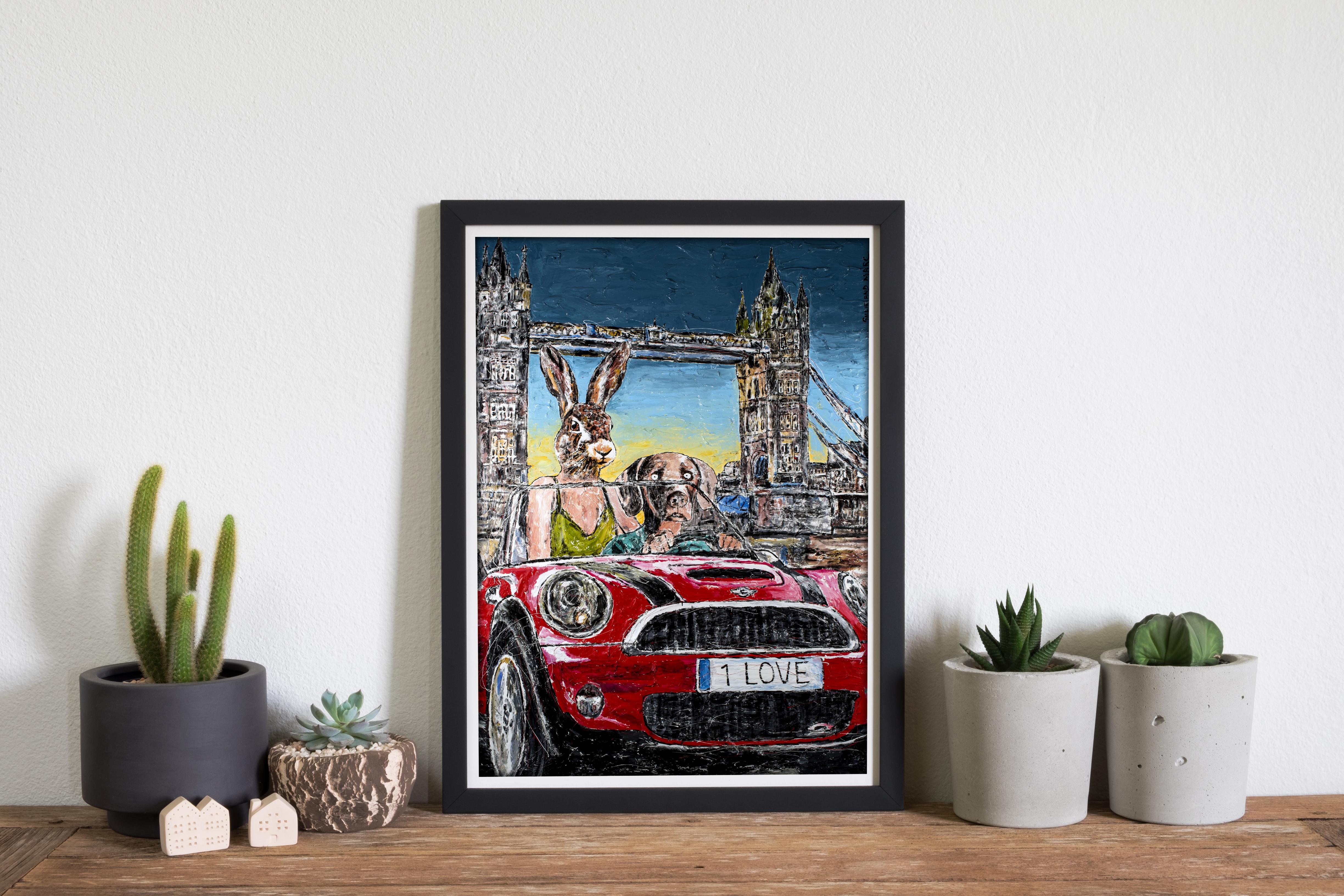 Animal Print - Gillie and Marc - Art - Limited Edition - Love & cars in London For Sale 3