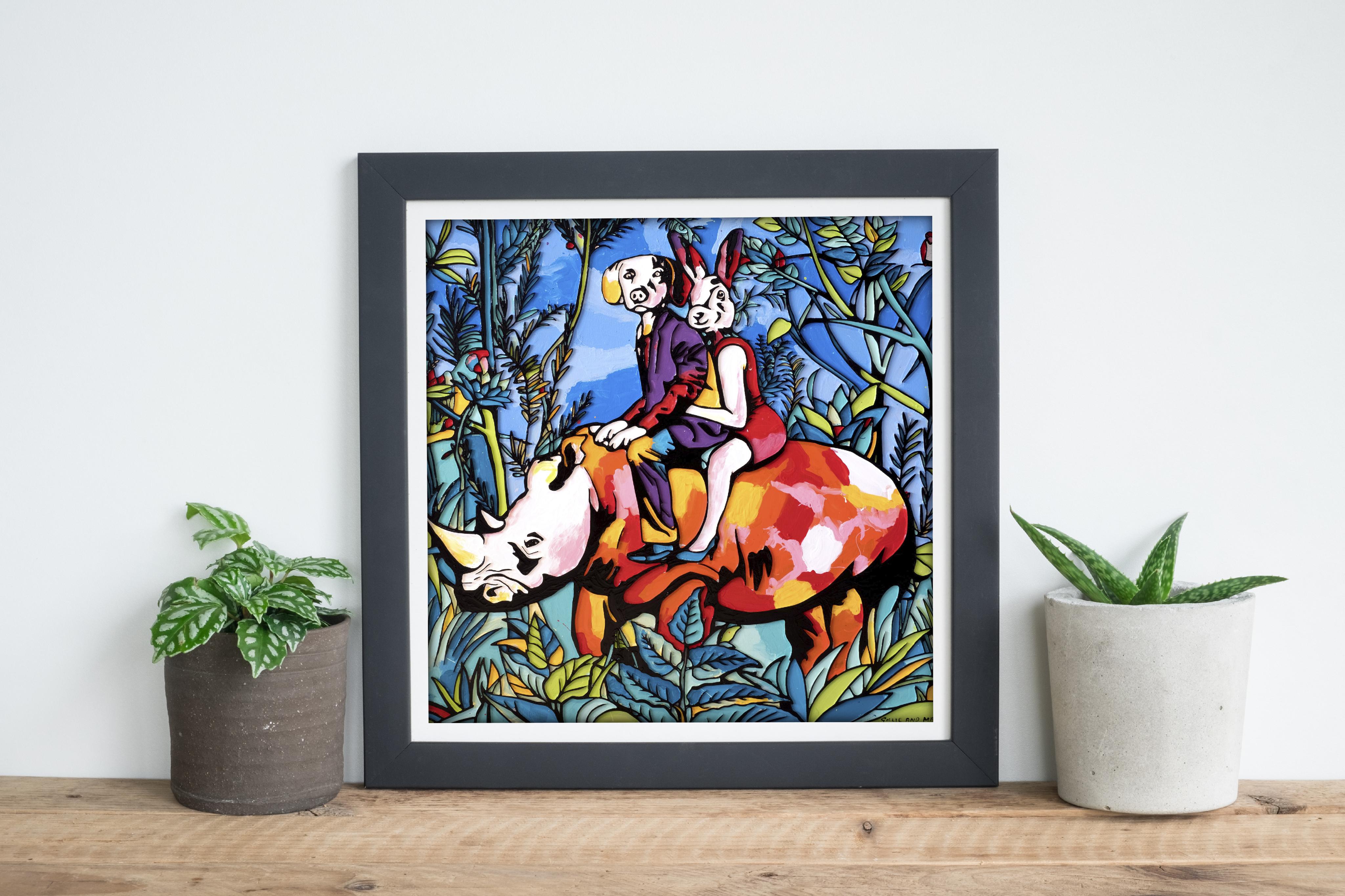 Pop Art - Animal Print - Gillie and Marc - Limited Edition -Love in the jungle For Sale 6