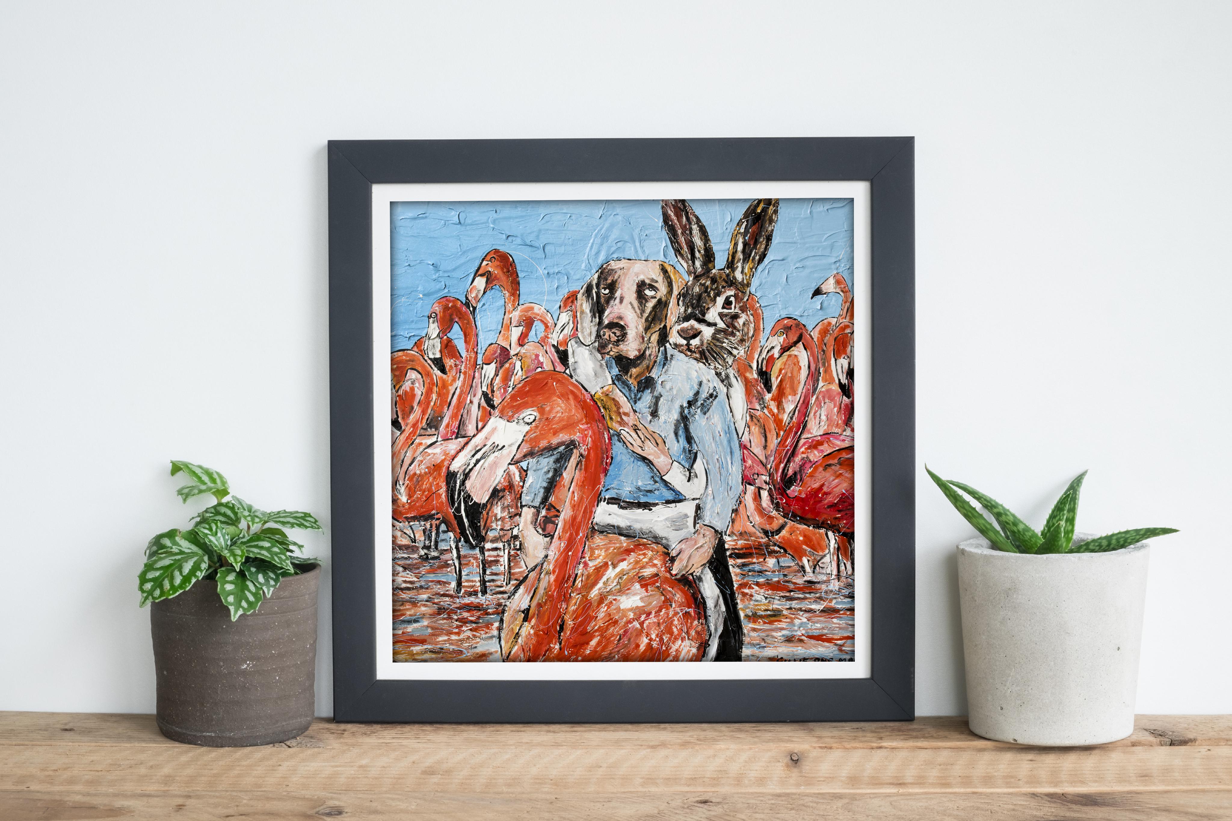 Gemäldedruck - Gillie und Marc - Kunst - Limitierte Auflage - Vögel mit Federn im Angebot 3