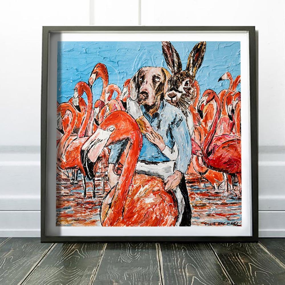 Animal Print - Gillie and Marc - Art - Limited Edition - Birds of a feather For Sale 8