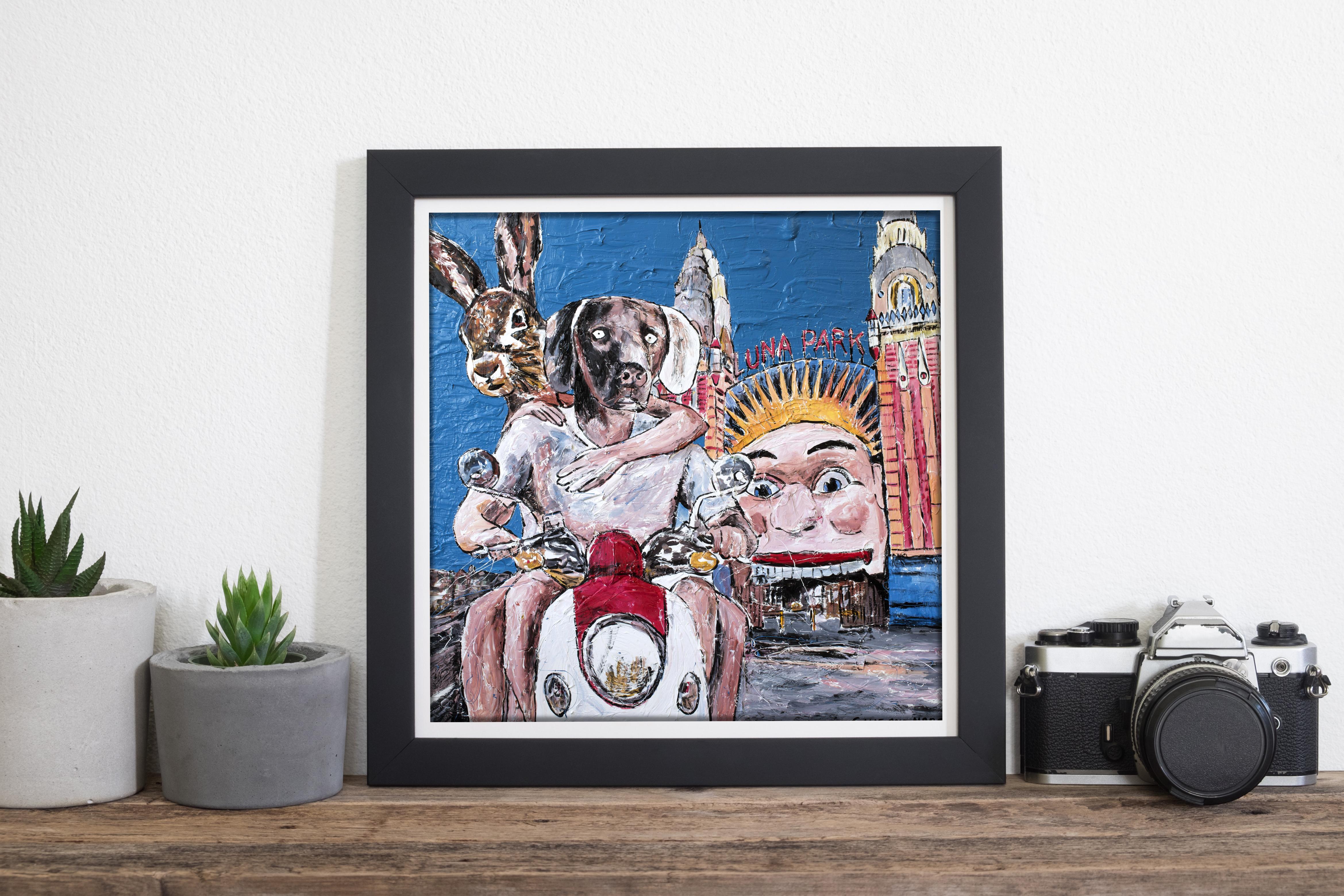 Animal Painting Print - Gillie and Marc - Limited Edition - Laugh - Sydney   For Sale 1