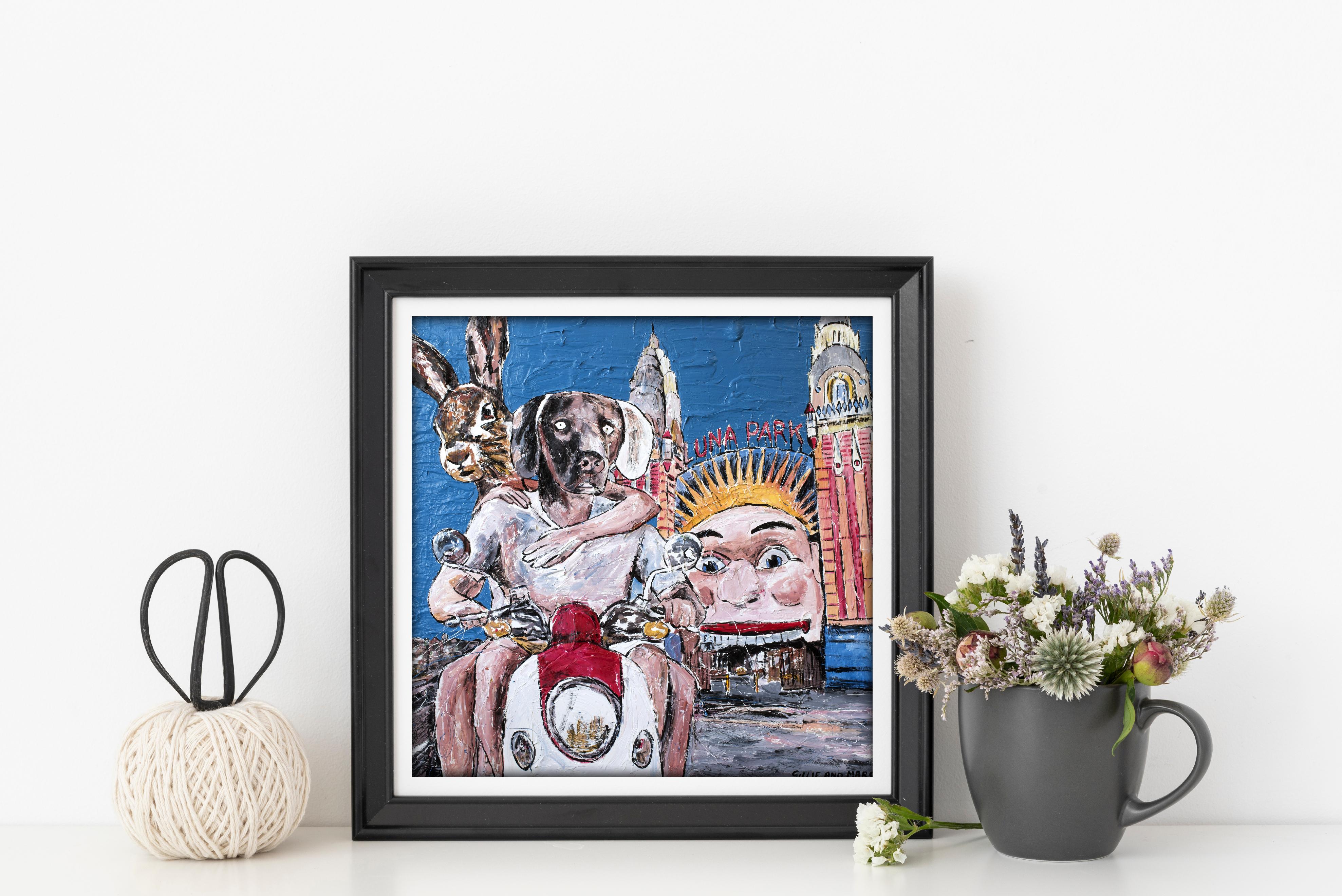 Animal Painting Print - Gillie and Marc - Limited Edition - Laugh - Sydney   For Sale 3