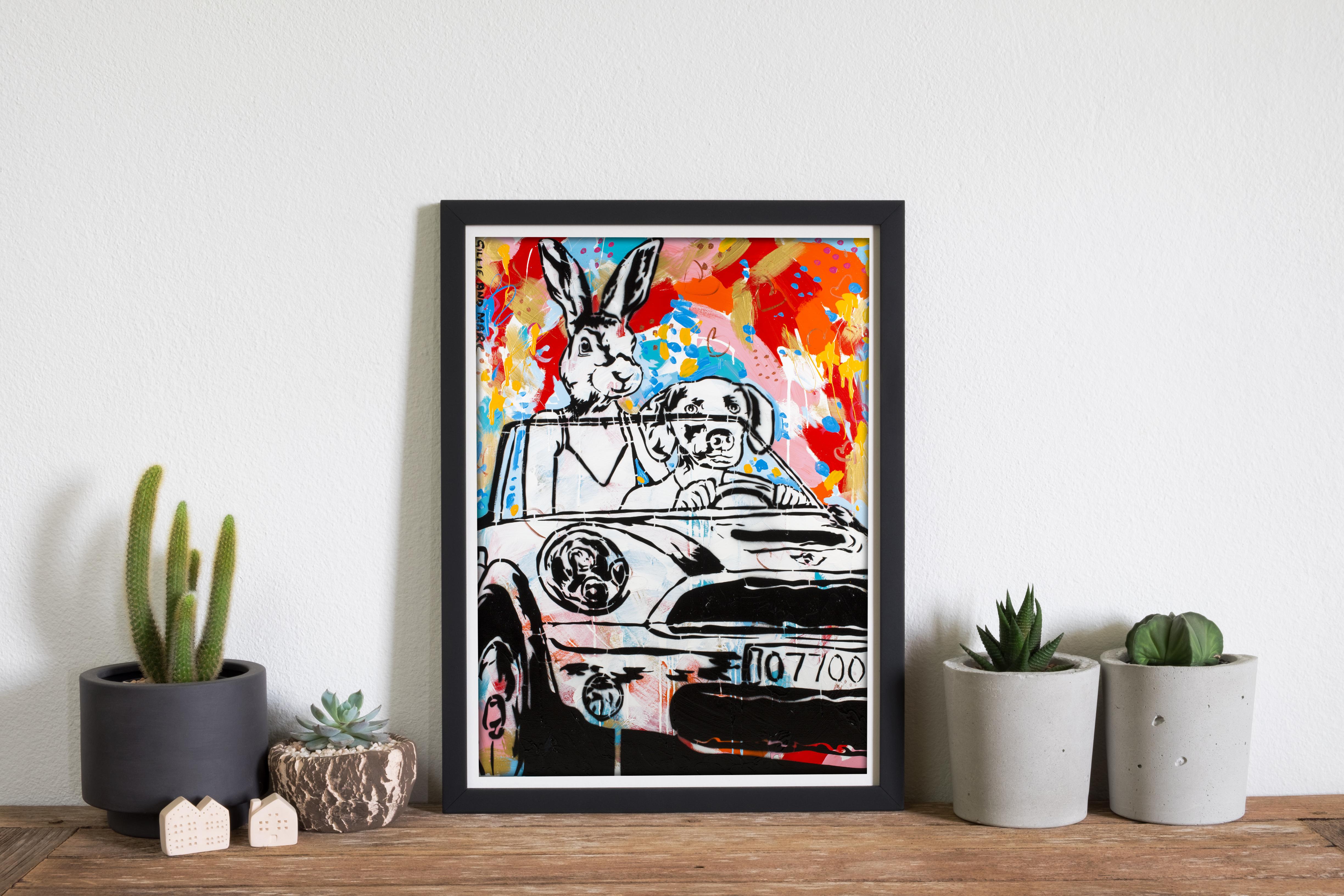 Pop Art - Animal Print - Gillie and Marc - Limited Edition -They loved driving For Sale 4