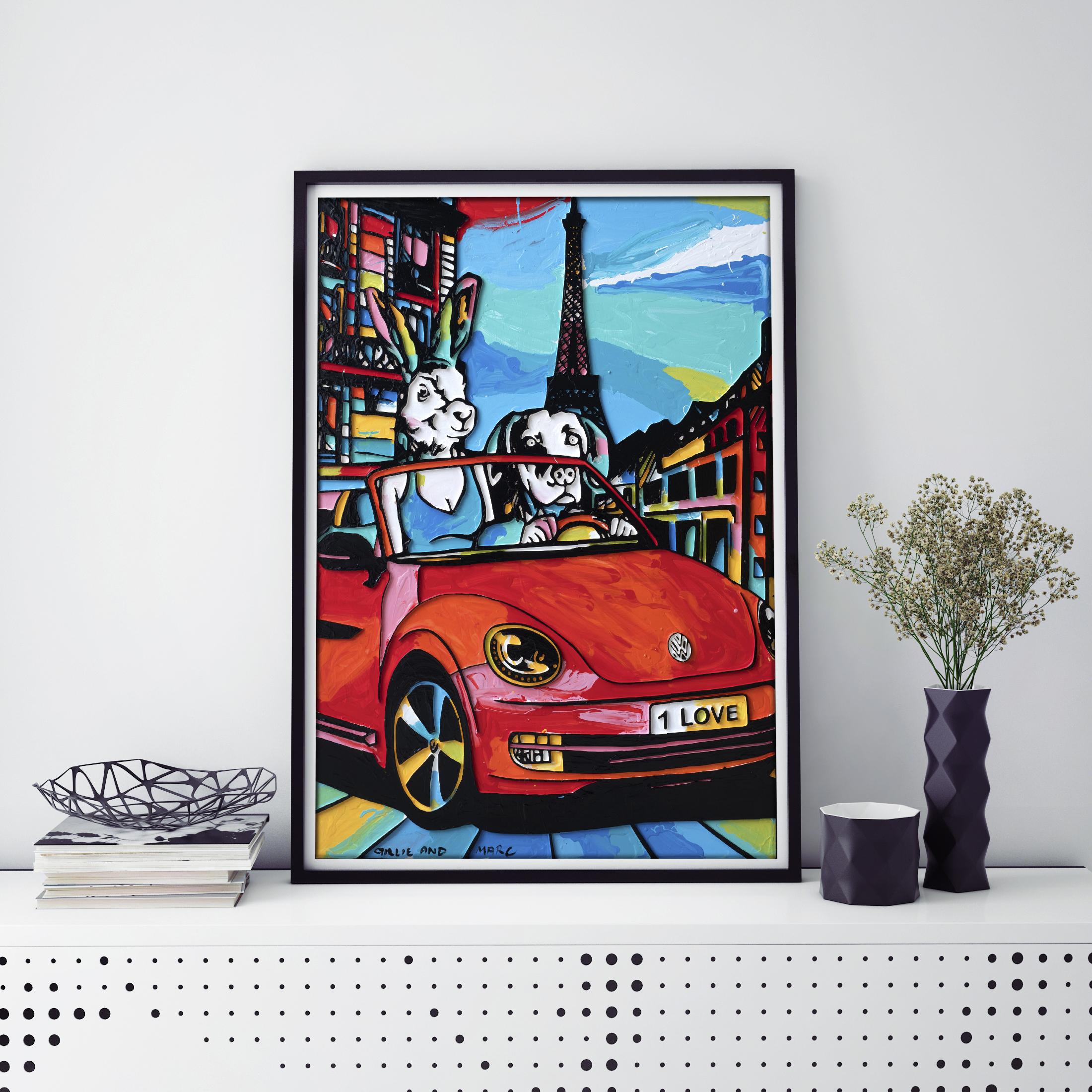 Animal Print - Pop Art - Gillie and Marc - Limited Edition - Exploring Paris For Sale 5