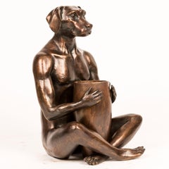 Sculpture - Art - Bronze - Gillie and Marc - Dogman - Vase - Flower - Nude