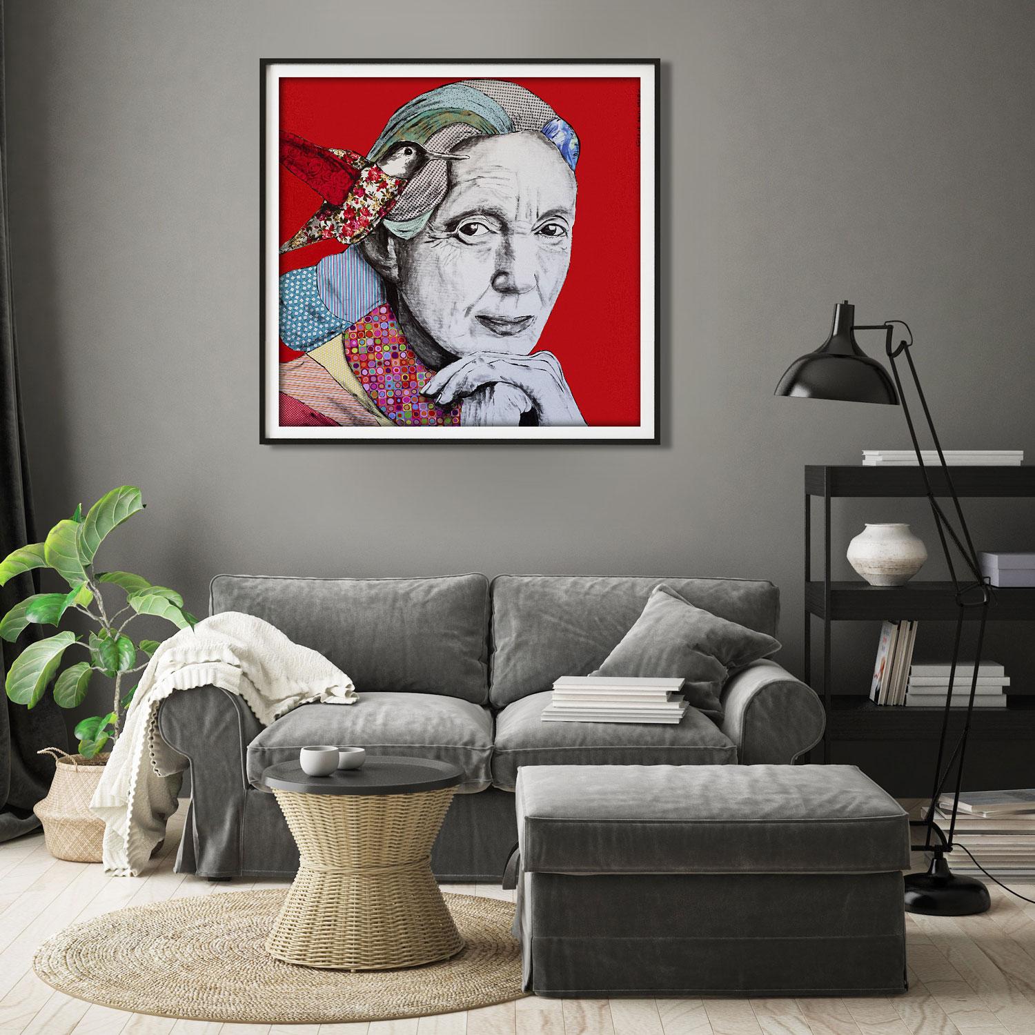 Animal Print - Gillie and Marc - Art - Limited Edition - Women - Equality Jane - Painting by Gillie and Marc Schattner