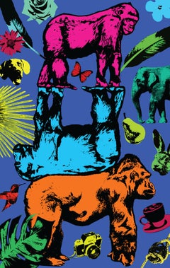Painting Print - Gillie and Marc - Art - Limited Edition - Wildlife - Gorillas