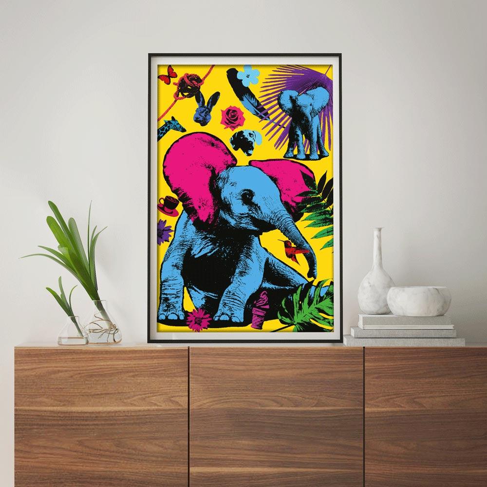 Animal Print - Gillie and Marc - Art - Limited Edition - Wildlife - Elephants For Sale 2