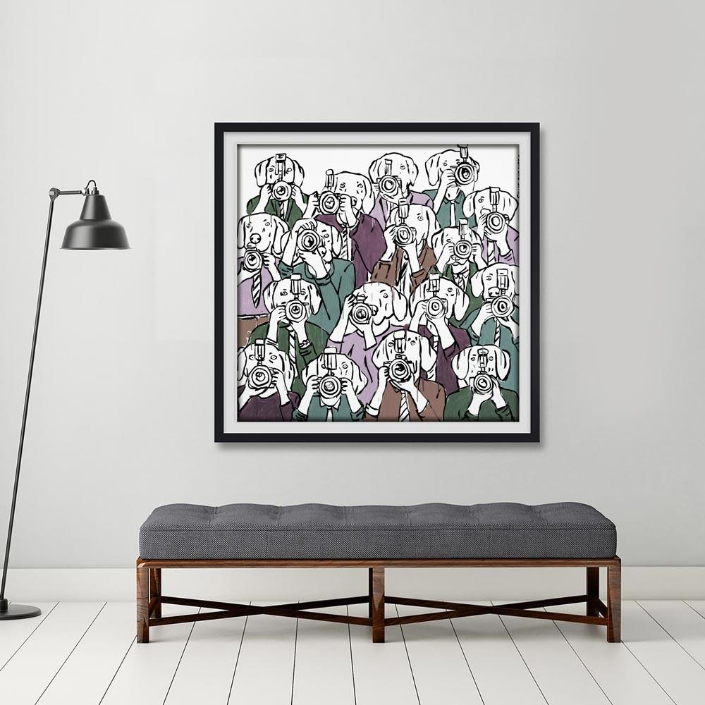 Title: The paparazzi saw someone they knew
Limited edition Print

Gillie and Marc’s paintings are signed, limited-editions and are produced on Entrada Rag Bright 300gsm, 100% acid free, 100% cotton rag paper, with a 40mm white border.  

IMPORTANT: