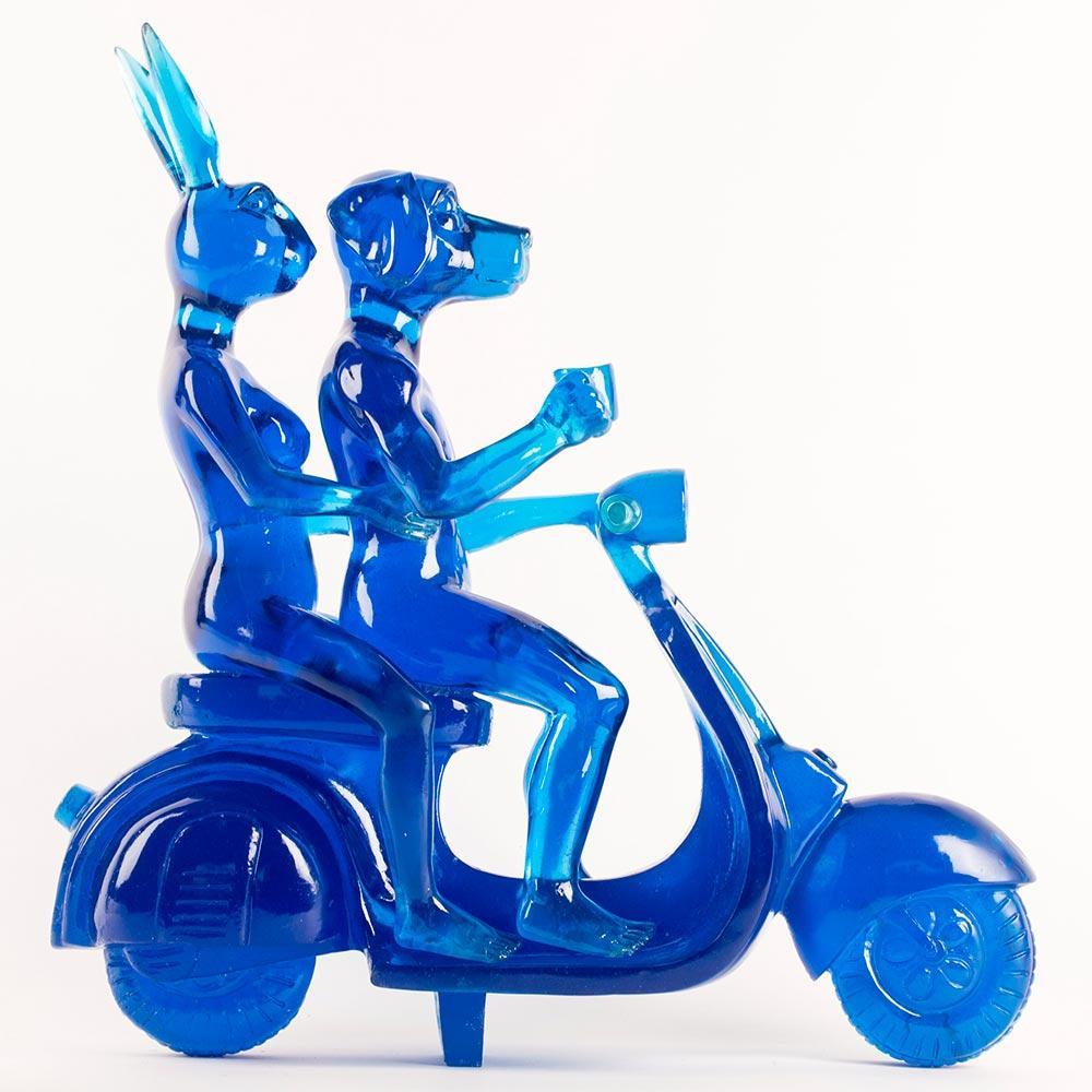 Resin Animal Sculpture - Pop - Gillie and Marc - Travel - Vespa - Adventure For Sale 2