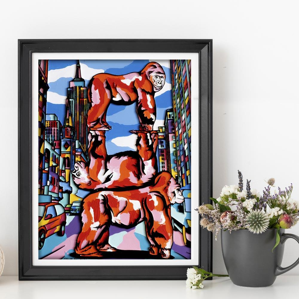 Animal Print - Gillie and Marc - Art - Limited Edition - Gorilla - Animal Love For Sale 2
