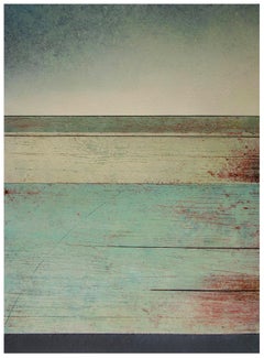 Weathered by Richard Adams- Oil Paint, Abstract Painting, 21st Century