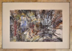 The Viale (second large study for Diana and Acteon) by Sargy Mann - gouache