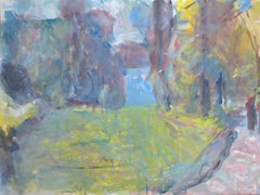 Blue Building by Sargy Mann - Gouaches and Drawings