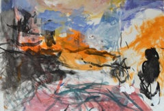 Breakfast at Borgo Place by Sargy Mann - gouache on paper