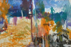 Italian Garden, September afternoon by Sargy Mann - Gouache on paper