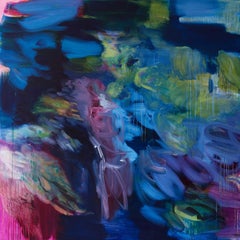 Untitled (Phalo-irgazine-magenta) by Rebecca Meanley - Abstract painting