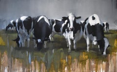 Cows III by Andrew Hunt, Figurative Realism, oil on canvas