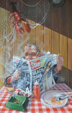 Lobster Red by Andrew Hunt, Figurative realism, oil on canvas