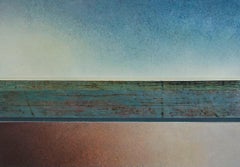 Lake Hayes by Richard Adams- Oil Paint, Abstract Painting, 21st Century