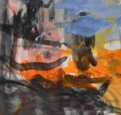 Breakfast at Borgo Place by Sargy Mann - gouache on paper