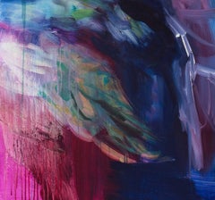 Untitled (Phalo-irgazine-magenta) by Rebecca Meanley - Abstract painting