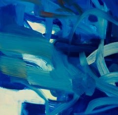 Blue Flow by Rebecca Meanley - 21st Century. oil on canvas