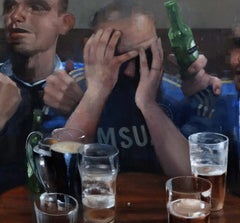 Shout Out by Andrew Hunt - Figurative realism, oil on canvas