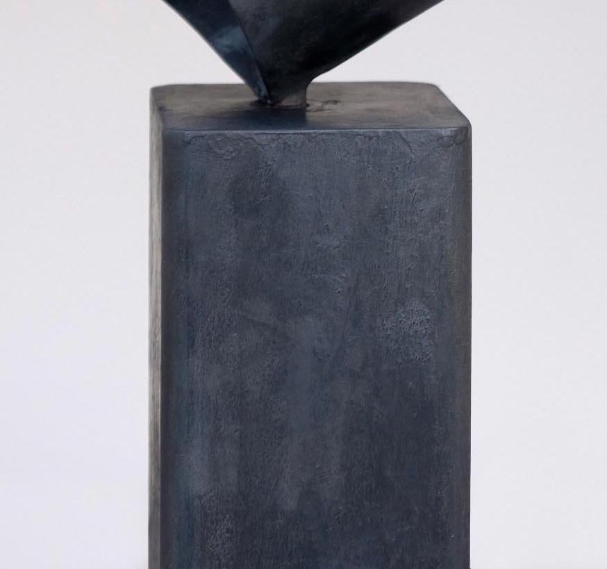 Uccello No. 1 by Francesco Moretti - black, copper sculpture For Sale 2
