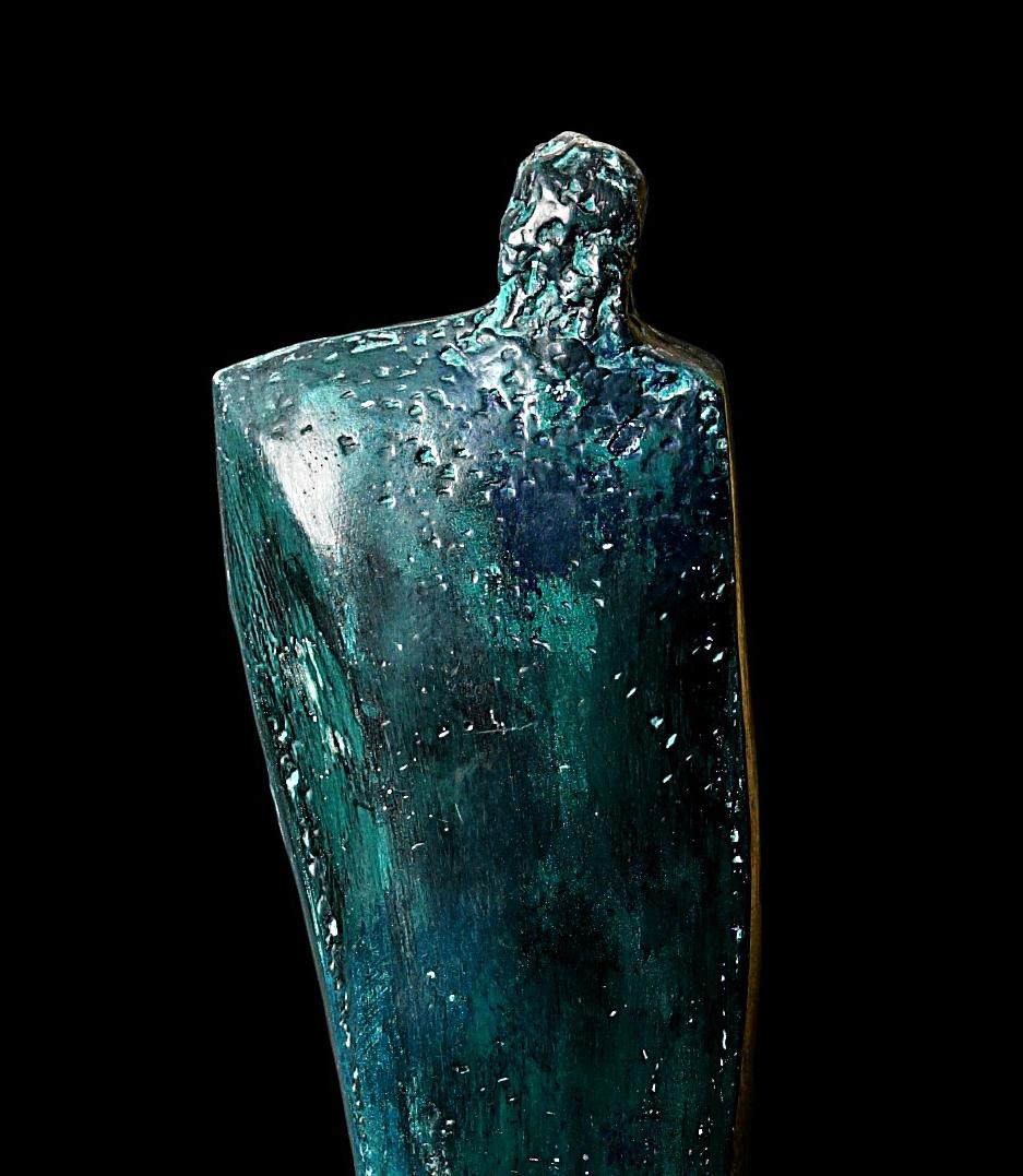 Gabriel by Catherine Clancy - bronze abstracted sculpture For Sale 3