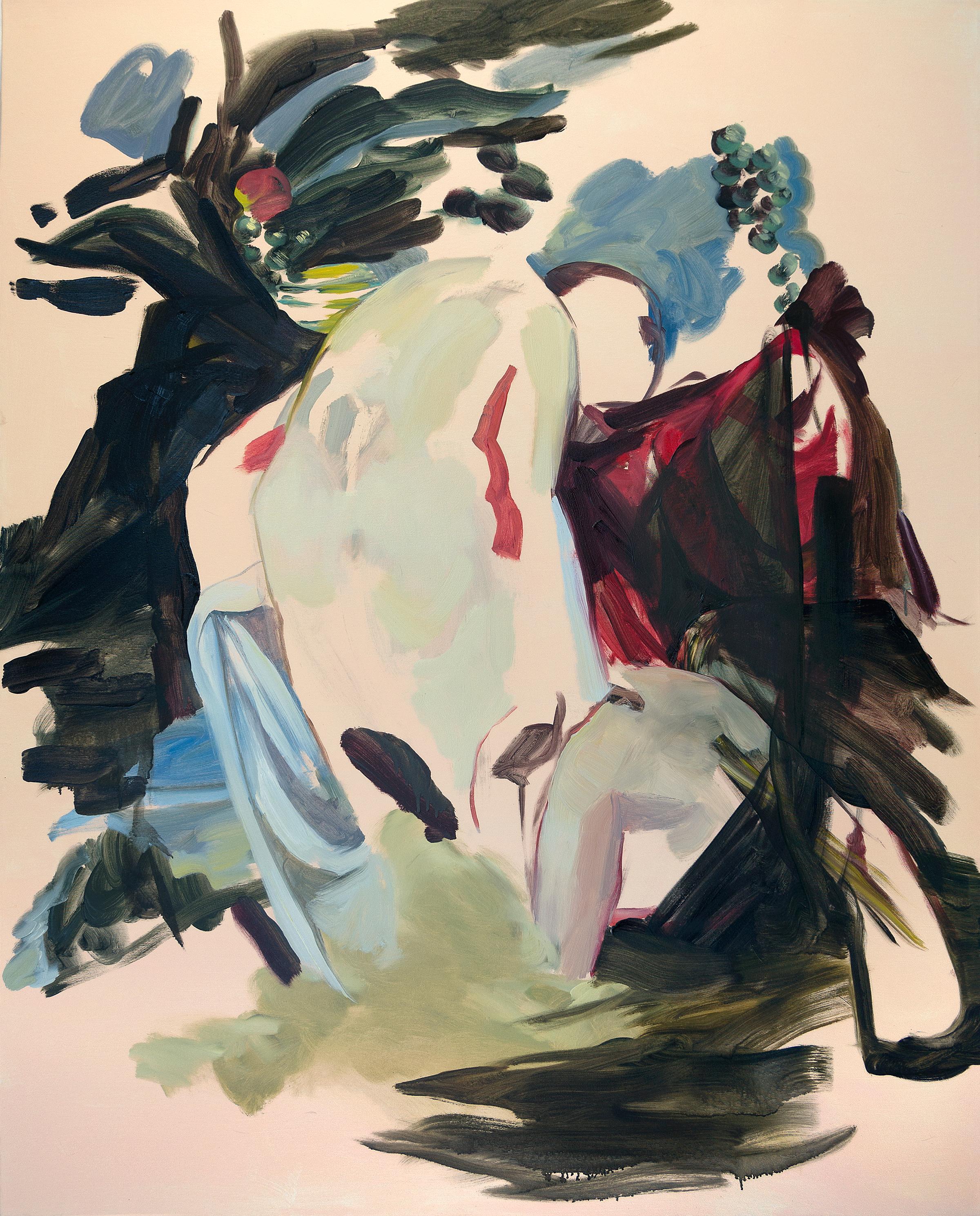 Tiffany Calvert's Untitled 276 is a large abstract painting made from acrylic and oil on canvas. Tiffany Calvert’s paintings draw on historical and contemporary imagery to explore the shifting nature of perception. Her work is primarily concerned