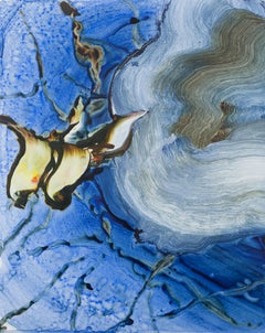 Early Ice by Ilana Manolson, acrylic on yupo paper on board - 21st Century