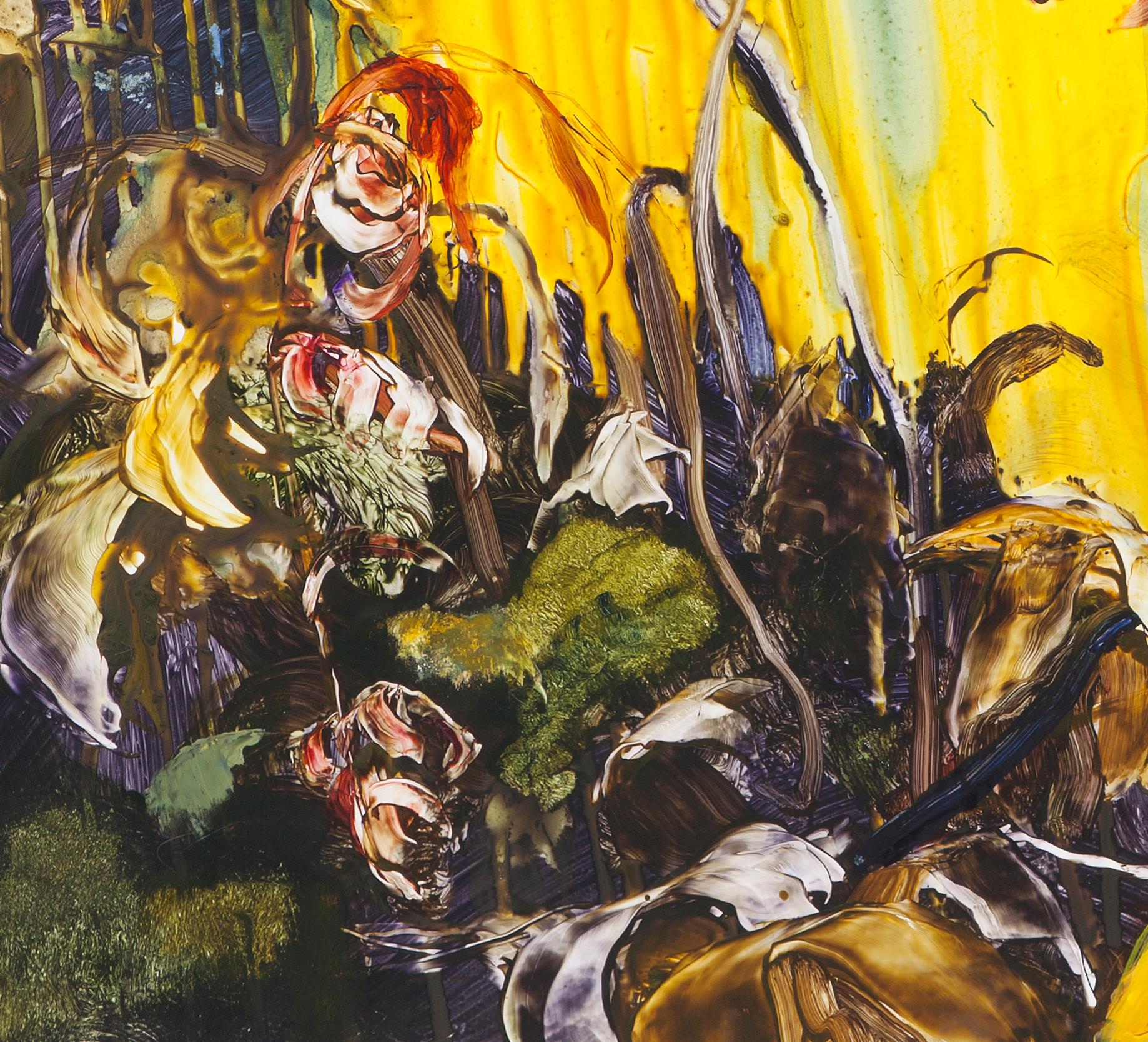 Yala by Ilana Manolson, acrylic on yupo paper on board, 21st Century For Sale 2