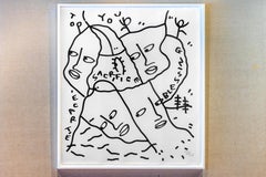 Sacrifice by Shantell Martin, Large framed drawing 2019