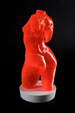 Roxie..Contemporary plexiglass sculpture, nude female, suitable outdoor display 