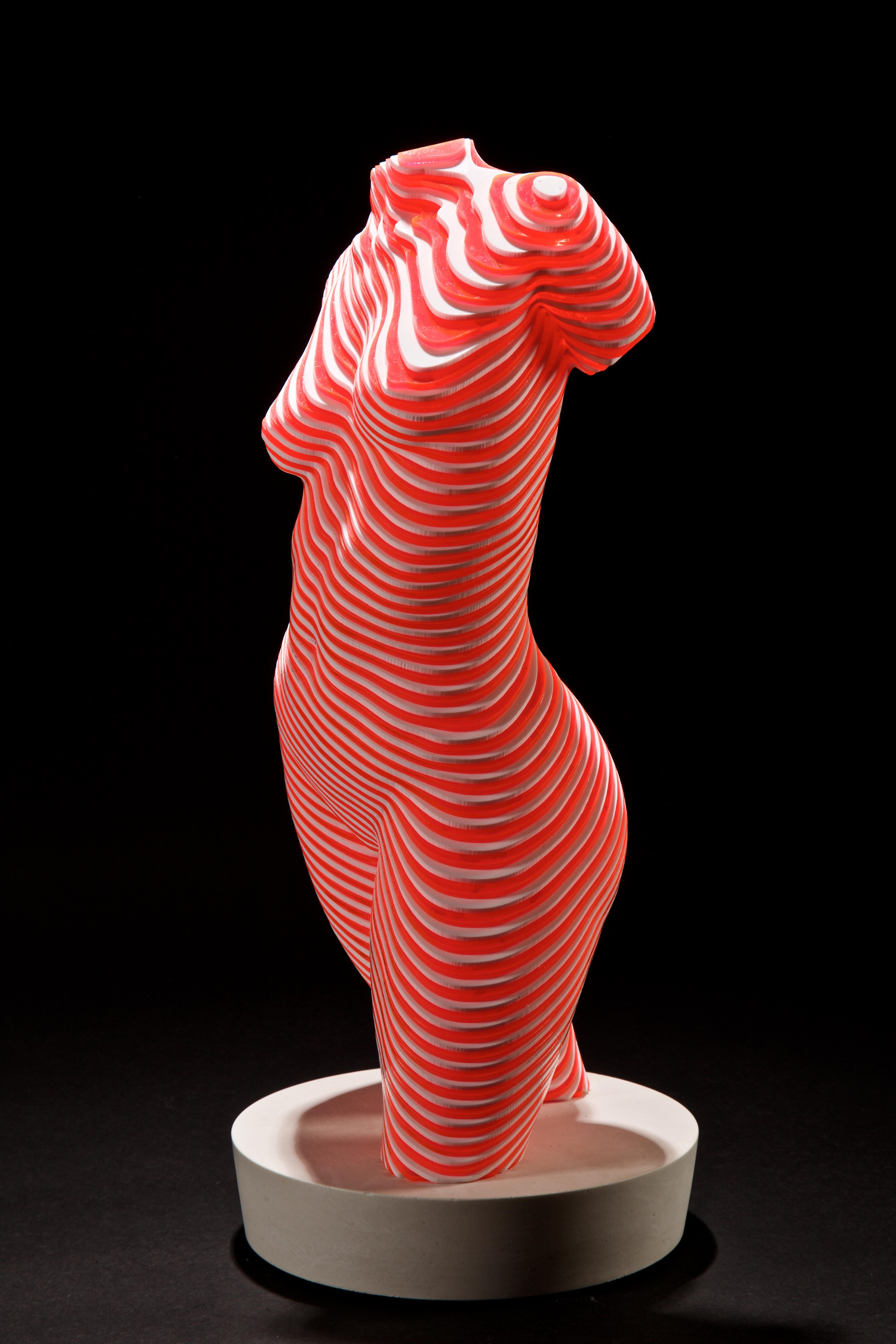 Olivier Duhamel Nude Sculpture - Roxie..Contemporary plexiglass sculpture, nude female, suitable outdoor display 