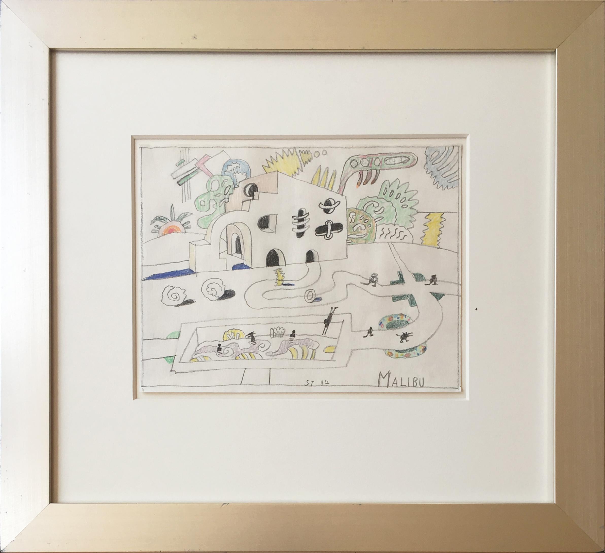 Abstract Drawing di Saul Steinberg - Malibu