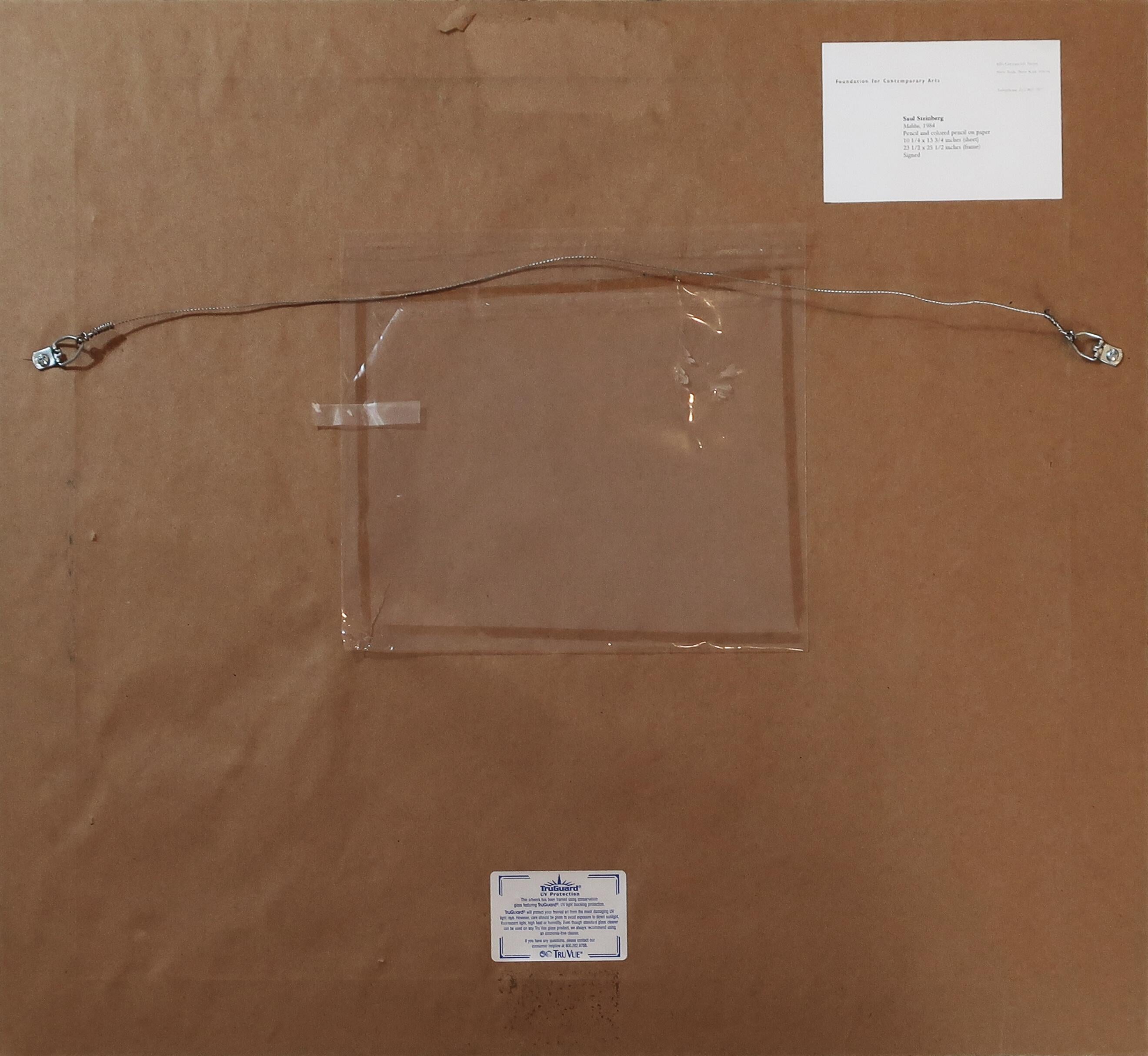 Malibu - Abstract Drawing Beige di Saul Steinberg