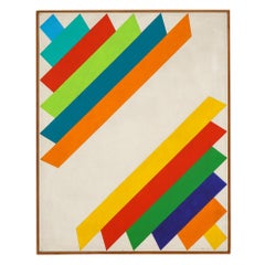 Untitled by Victor Burgin, Painting Color Field Geometric Abstract, Signed