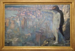Overlooking New York by Edith Mitchell Prellwitz (1864-1944, American)