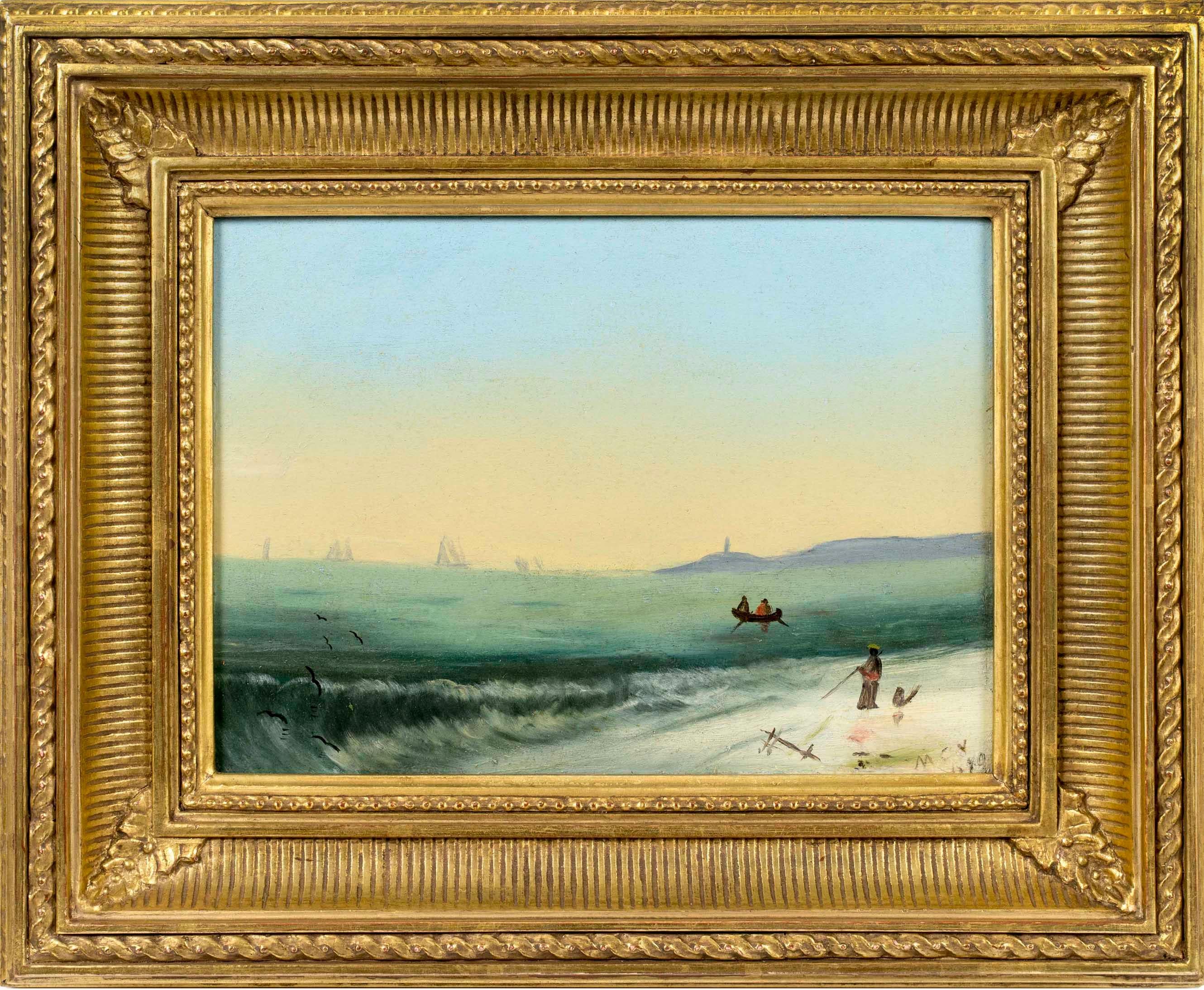 Coastal Landscape by American artist Mattie C. Voorhees  For Sale 1