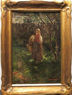 Wood Gathering, 19th-century painting by Wilder Darling (1855[?]-1933, American)