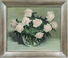Roses in a Bowl, Still Life by John H. B. Knowlton (1914 - 2013, American)