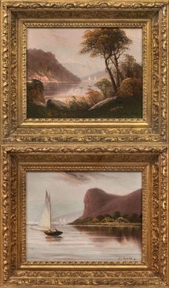 Pair of Hudson Highland Views by John Martini, Jr. (Fl. 1890's, American)