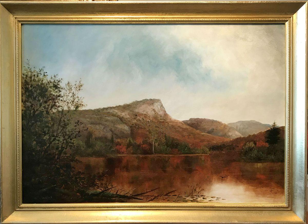 View of South Pond, New York, 1879 by Ida H. Stebbins (American, b. 1851) For Sale 1