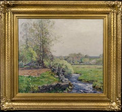 Springtime, Impressionist Landscape by Wilson Irvine (1869 - 1936, American)