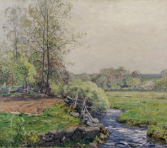 Antique Springtime, Impressionist Landscape by Wilson Irvine (1869 - 1936, American) 