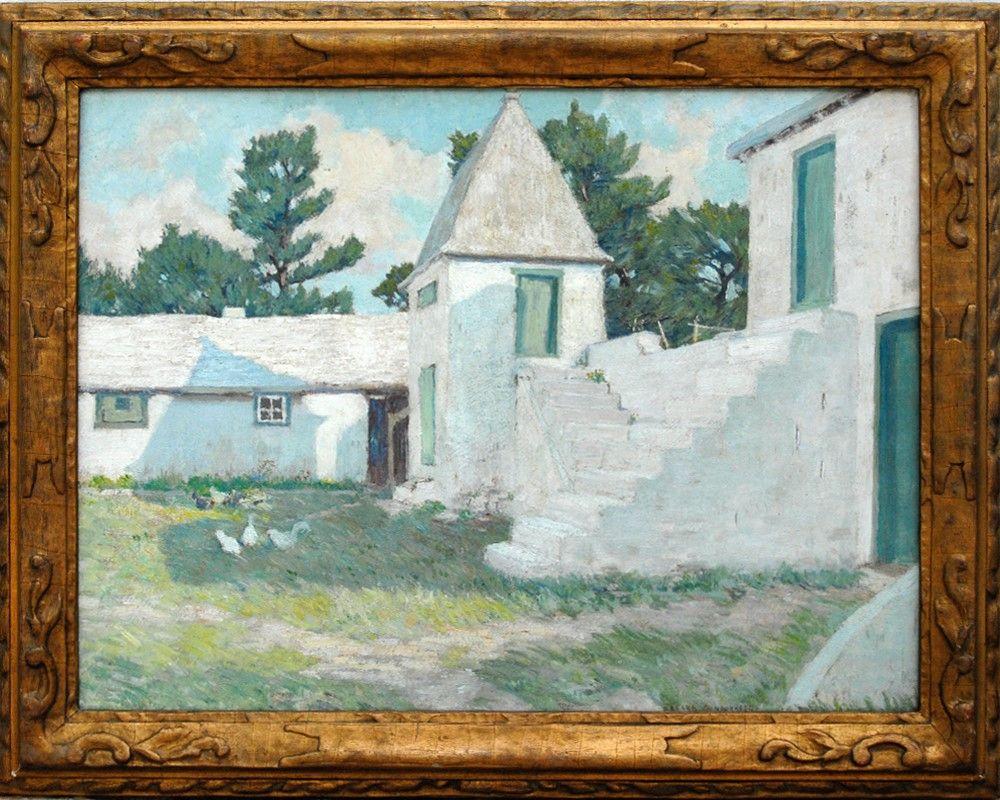 Impressionist Bermuda Landscape, Clark Greenwood Voorhees (1871-1933, American) - Painting by Clark Voorhees