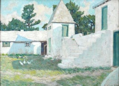 Antique Impressionist Bermuda Landscape, Clark Greenwood Voorhees (1871-1933, American) 