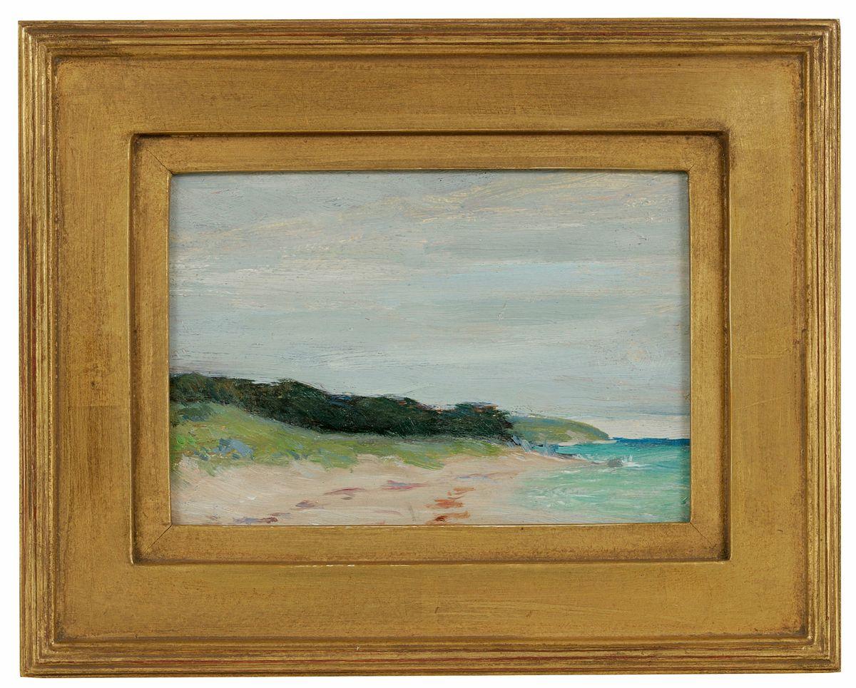 Beach View of Bermuda by Clark Greenwood Voorhees (1871-1933, American)  - Painting by Clark Voorhees